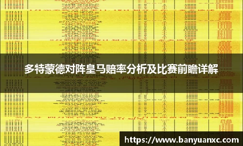 多特蒙德对阵皇马赔率分析及比赛前瞻详解